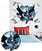 Batman Through-Wall Stickers With Decor Decal Art Removable Vinyl Home Art Decor For Kids Nursery Bedroom