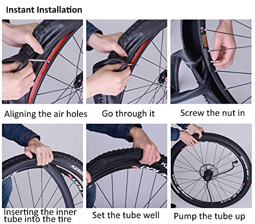OUTFANDIA Inner Tubes, 2 Pcs 26" x1.9/1.95/2.10/2.125 Schrader Valve (32mm) BMX Bicycle Inner Tubes, Bike Tube for Children & Adults