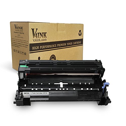 V4INK New Compatible Brother DR720 Drum Unit With Brother HL-5400 HL-6100 DCP-8110 Series Toner Printers