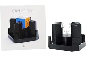GAN Robot, Cube Solving Machine Automatic Puzzle Scrambler & Solver, Compatible with GAN 356i2 i3 iplay iCarry Speed Cubes(Cube is not Included) & with The Newest Version APP