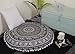 Popular Handicrafts Large Hippie Elephant Mandala Floor Pillow Cover - Cushion Cover - Pouf Cover Round Bohemian Yoga Decor Floor Cushion Case- 32