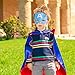 Superhero Costumes For Kids, Girls & Boys | Pretend Play Satin Capes, Masks & Bracelets | For Halloween, Birthdays Party Favors, Dress Up & More