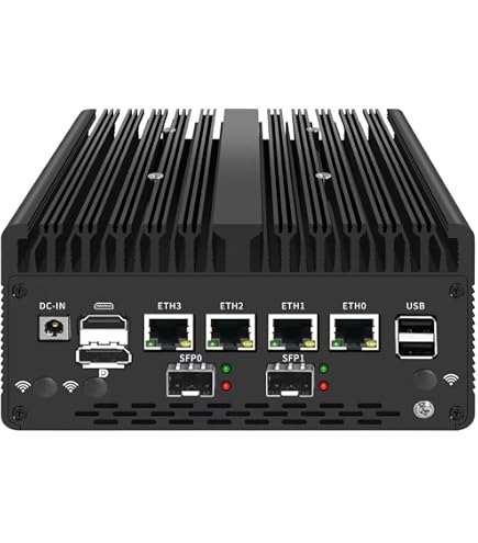 Amazon.com: Fanless Mini PC 8505 with DDR5 M.2 Nvme 4*i226 2.5G