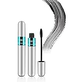 2 in 1 for VIBELY Mascara 5x Longer Waterproof Lash Cosmetics Mascara for Natural Lengthening, Thickening Effect No Clumping