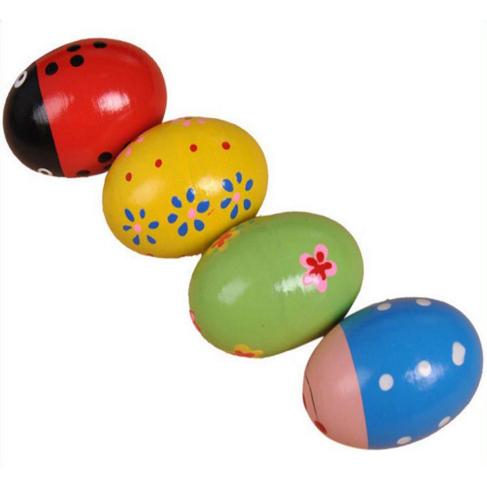 Maracas In Legno Per Bambini - Set Di 12 Pezzi Per Gioco Musicale E Educazione - Foto 6