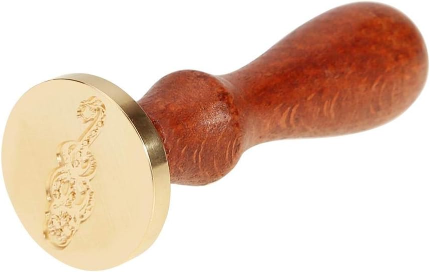 Sealing Wax Stamps,Wood Handle Antique Ancient Craft Wax Seal Stamp Decor