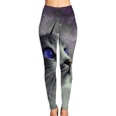 Women's Space Cat Yoga Leggings for Running and Oman Ubuy