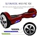 AIR RIDE PRO Self-Balancing Hoverboard Scooter with Training Mode and LED Light UL – 2272 - Red