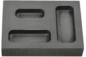 PMC SUPPLIES LLC 1/4 oz 1/2 oz 1 oz Ounce Combo Gold Graphite Ingot Mold Crucible For Melting Casting Refining Scrap Precious Metal Jewelry