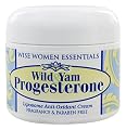 Best Wild Yam & Progesterone Cream -3 oz Pump Bioidentical - Balance For Menopause Mid Life Changes -Paraben & Scent Free- Natural - No Animal Products - Wise Essentials
