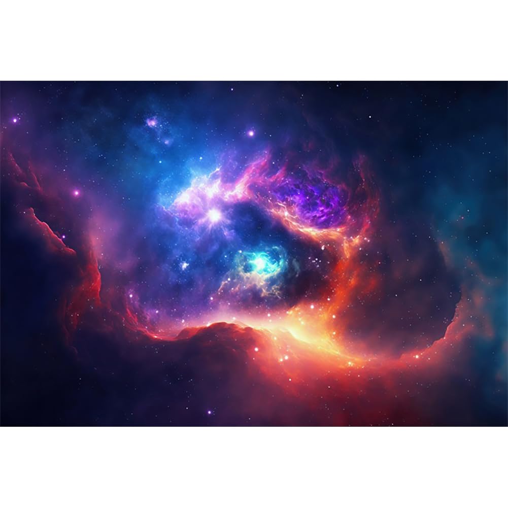 Ttincceer Nebula Backdrop 20x10ft Universe Space Starry Landscape Photography Background Galaxy Space Adventure Theme Photography Backdrop Studio Portrait Photo Props