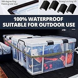 3-Pack Storage Bins with Lids, 90QT/85L Heavy Duty