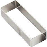 Rectangular Cake Molds,Stainless Steel Cake Mousse Ring Rectangle Cookie Cutter Mousse Cake Cutter Ring Mold for Home Kitchen