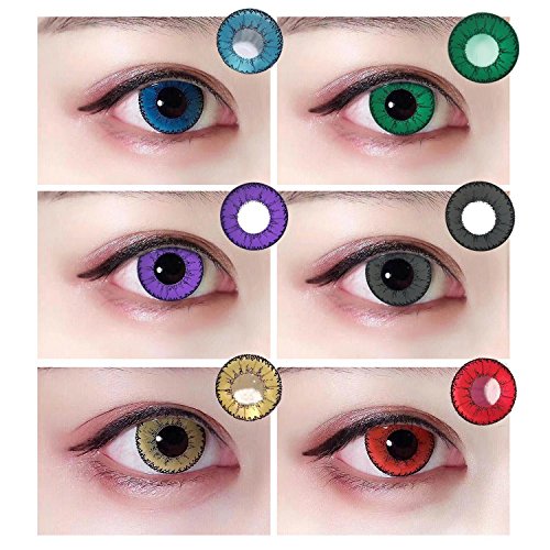 Meflying Materials Multicolor Cute Charm and Attractive Contact Eye Makeup