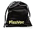 FizzVac Vacuum Champagne Stopper in Black Satin Gift Bag, Set of 2