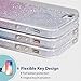 MILPROX Compatible for iPhone 5s/5/SE Case, Girls Shiny Glitter CASE [Bling Crystal Clear][Extremely Sparkling], Slim Premium 3 Layer Hybrid, Anti-Slick/Protective/Soft Case