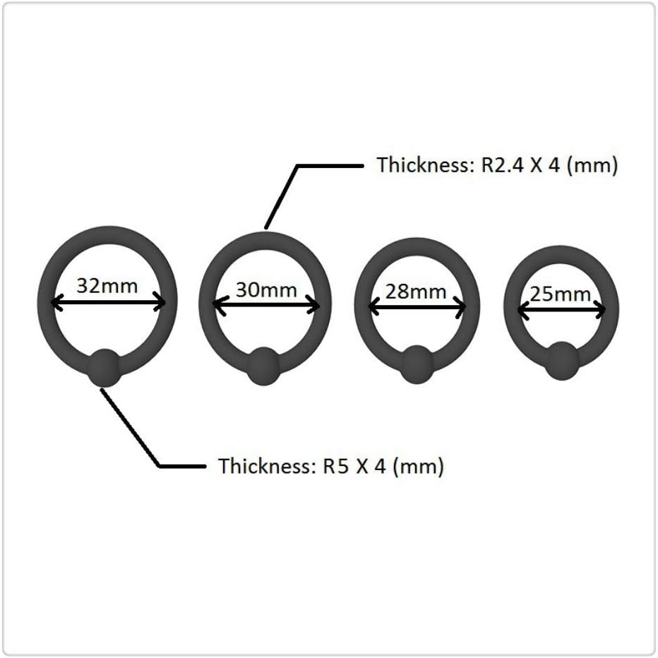 Ring Set - Food-Grade eco-Friendly Silicone Men's Proposal Ring, Soft and Elastic Ring Makes The Game Fun