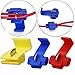 HonsCreat 125 Solderless Quick Splice Snap Wire Connector, 50 pcs red 22 Through 18 Gauge,50 pcs Blue 16 Through 14 Gauge,25 pcs Yellow 12 Through 10 Gauge