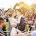 Whaline 30 Pack Ribbon Sticks Chromatic Silk Ribbon with Bells Fairy Stick Wish Wands for Wedding Party (White)