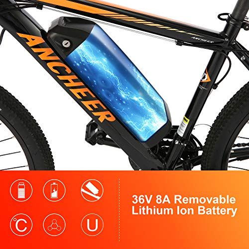 Speedrid 26/27.5 Electric Bike, Aluminum Alloy ebike with Removable 36V 7.8 Ah 10.4Ah Lithium-ion Battery