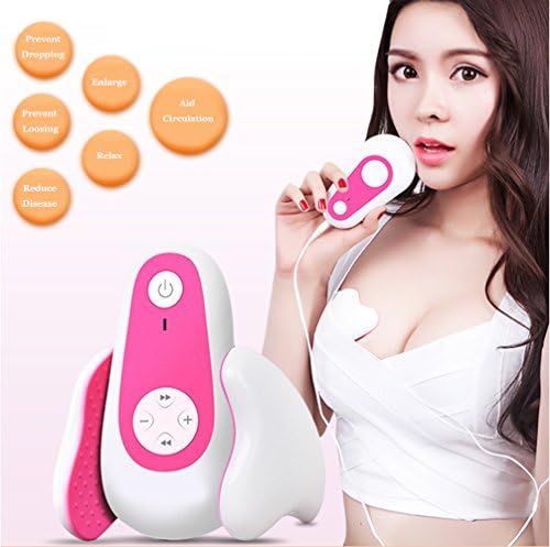 HYTK Electric Breast Massager, Chest Vibrating Massager, Breast Enhancement Device Pink or Red, White Color