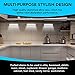 Motion Sensor Closet Light, Tested and Proven Durable to Last, Battery Operated Cordless 10 LED Safe Fixture to Stick in Hallway, Kitchen,Cabinet, Stairs, Bathroom or Bedroom, White 3 Pack by AMP FLY