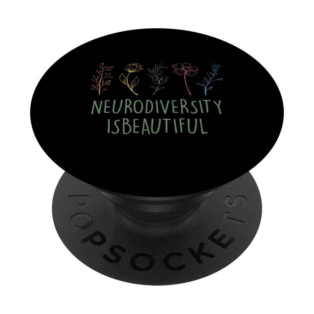 Neurodiversity Autism Awareness ADHD Flower Autistic PopSockets Swappable PopGrip