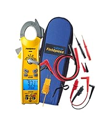 Fieldpiece SC440 True RMS pinza amperimétrica con termómetro, corriente de irrupción, capacitancia y luz de fondo