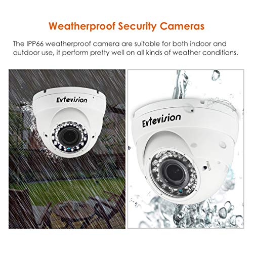 Evtevision-1080P-AHD-Camera-2MP-Security-IR-Dome-Camera-TVICVIAnalog-Switchable-HD-28-12mm-Varifocal-Lens-36pcs-IR-Leds-100Ft-Nightvision-Vandal-proof-IndoorOutdoor-DayNight-Surveillance-Camera