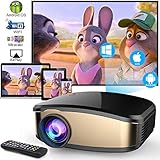 DIWUER Wireless WiFi Video Projector Full HD 1080P Projector Portable Mini Projectors Support Airplay Mira-cast Wireless Display for Home Theater Game Movie