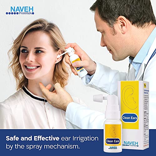 Naveh Pharma CleanEars Earwax Removal Spray Ear Wax Softener Cleaner