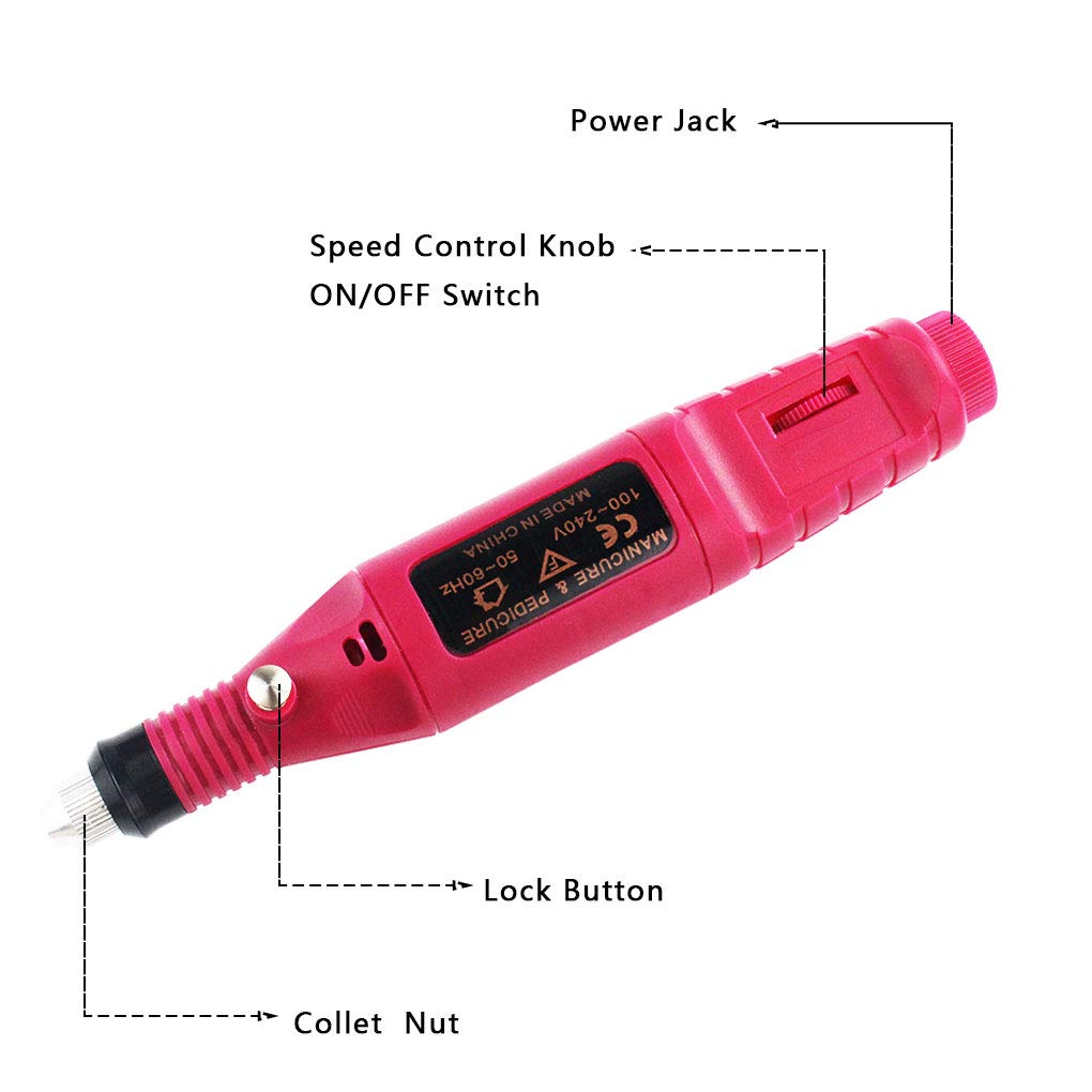 mifengda Electric Micro Engraver Pen Polish Carving Combo Set Mini DIY Engraving Tool Kit Adjustable Rotating Speed Carve Tool for Buddha Beads, Ivory, Wood Metal Glass Ceramic Plastic Jewelry