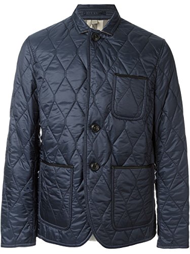 Burberry Brit Mens Gillington Blue Quilted Jacket Large
