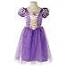 Disney Princess Rapunzel Sparkle Dress with Attached Cameo Size 4 - 6X