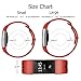 POY Replacement Bands Compatible for Fitbit Charge 2, Adjustable Breathable Wristbands with Air Holes Straps, Small Red Black 1PC