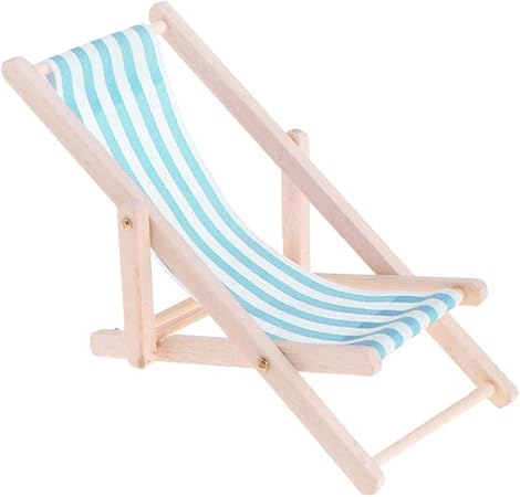 Pineapplei Kesyoo Mini Wooden Beach Chair Cell Phone Holder Longue Deck Chair Mini Furniture Accessories Dollhouse Accessories Furniture Toys Games Urbytus Com