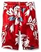 Kanu Surf Big Boys Oahu Quick Dry Beach Swim Trunk, Oahu Red, Large (14/16)