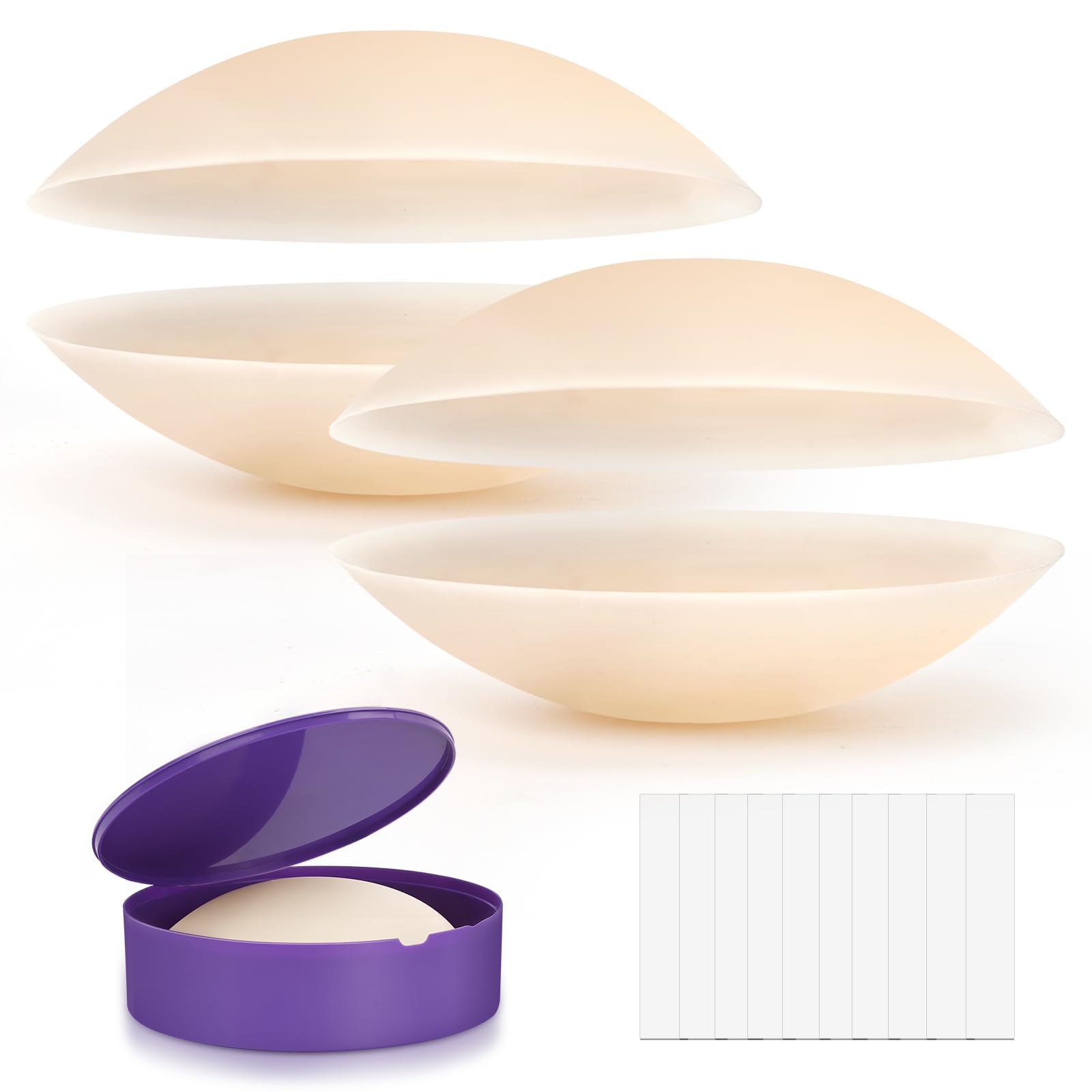 Photo 1 of ***Factory seal***
Gdsun Nipple Covers for Women Reusable Silicone Nipple Covers Waterproof Sticky Pasties with Travel Case (Crème-2pairs, Size 2 (Fits C-D Cups))