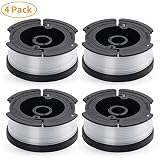 MUDNRRY 4-Pack Line String Trimmer Replacement Spool for Black and Decker AF-100 Autofeed Weed Eater Spool 30 Feet/0.065 Inches