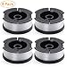 MUDNRRY 4-Pack Line String Trimmer Replacement Spool for Black and Decker AF-100 Autofeed Weed Eater Spool 30 Feet/0.065 Inches