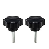 uxcell Clamping Screw Knob, 47mm Dia Plum Hex