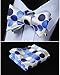 SetSense Men's Polka Dot Jacquard Woven Self Bow Tie Set
