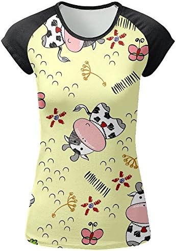 Funny Cow Womens Comfortable Short Sleeve T-Shirts