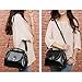 Fashion Road Womens Modern Retro Top Handle Bag Pu Leather Satchel Handbag Black