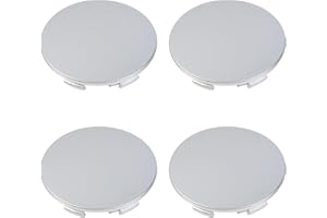 Modengzhe Wheel Center Caps,65mm Wheel Rim Hub Cover 63mm Lug to Lug w Matte Silver ABS Base,Silver,Pack of 4