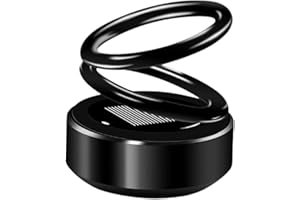 gifskiu Mini Portable Kinetic Heater, Solar Rotating Decoration, Vehicle Microwave Molecular Deicing Instrument, Creative Car Interior Decoration (Color : Black)