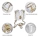 Yocatech Clear Crossbody Purse NFL Stadium Approved Transparent Bag with Turn Lock Closure Chain Shoulder Bag (Black)