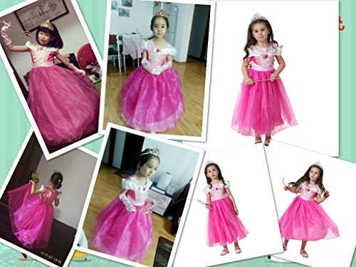 image for Party Chili Sleeping Beauty Princess Aurora Costume Girls Birthday Par