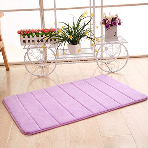 TADAMI Memory Foam Mat Absorbent Slip-Resistant Pad Bathroom Shower Bath Mats Home & Garden Home Textiles (Purple)