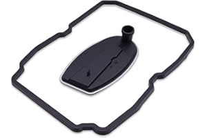 VEHICODE Transmission Filter and Gasket Kit, ATF Fluid Filter & Oil Pan Gasket Compatible with Dodge Charger Challenger Durango, Jeep Wrangler JK Grand Cherokee Commander, Chrysler 300, Mercedes